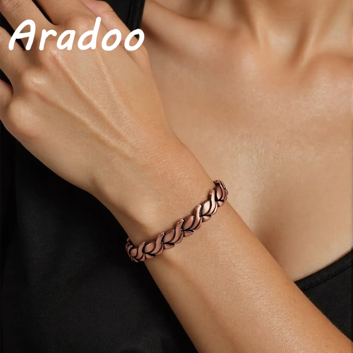 Health Wellness Bracelet - سوار مغناطيسي من النحاس النقي من