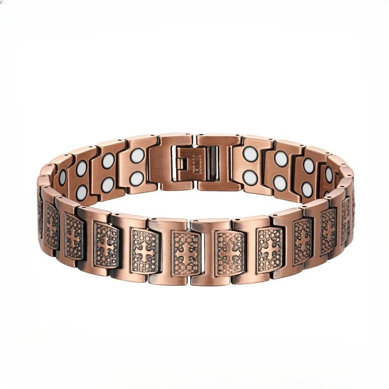 Health Wellness Bracelet - سوار فايكنج مغناطيسي للرجال من الفولاذ