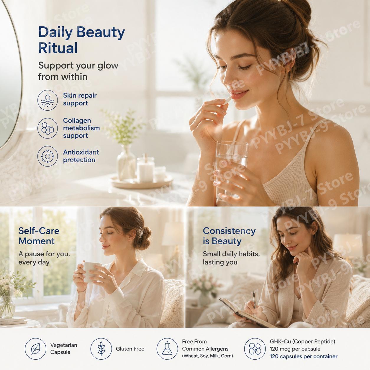 كبسولات مكمل ببتيد النحاس GHK- - مراجعة Health Wellness & Nutrition Center Llc وسعره